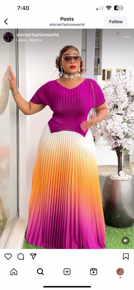 Elegant Skirt and blouse