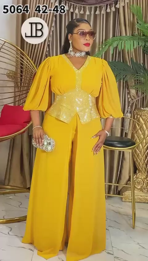 Yellow jumpsuit