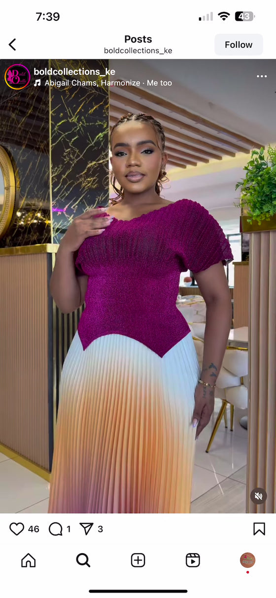 Elegant Skirt and blouse