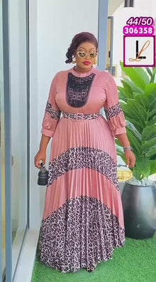  Pink printing maxi